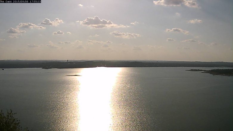 Lake Travis webcam, September 8, 2015 5:00 PM CT