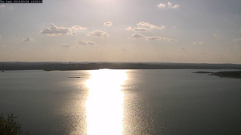 Lake Travis webcam, September 8, 2015 5:10 PM CT
