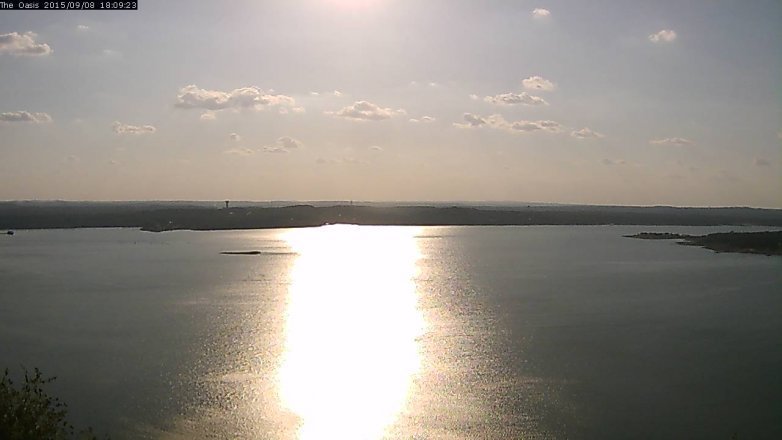 Lake Travis webcam, September 8, 2015 5:15 PM CT