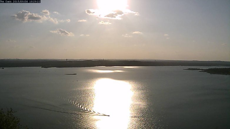 Lake Travis webcam, September 8, 2015 5:35 PM CT