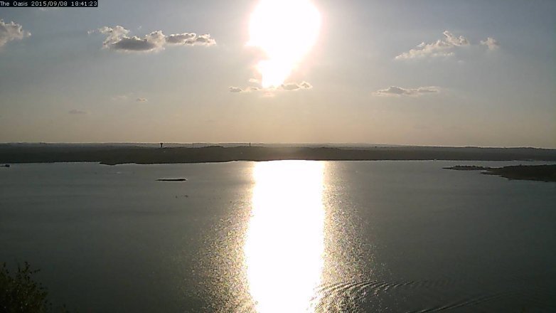 Lake Travis webcam, September 8, 2015 5:50 PM CT