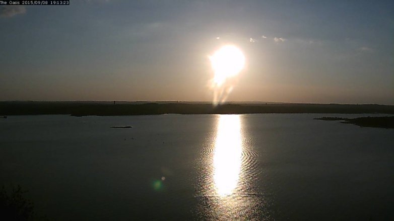 Lake Travis webcam, September 8, 2015 6:20 PM CT