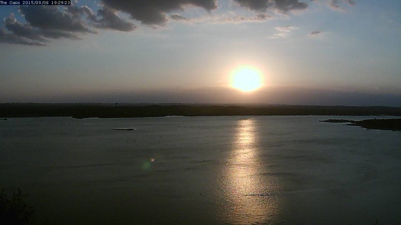 Lake Travis webcam, September 8, 2015 6:35 PM CT