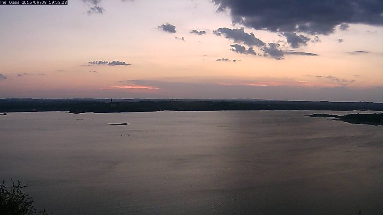 Lake Travis webcam, September 8, 2015 7:00 PM CT