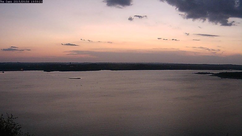 Lake Travis webcam, September 8, 2015 7:05 PM CT
