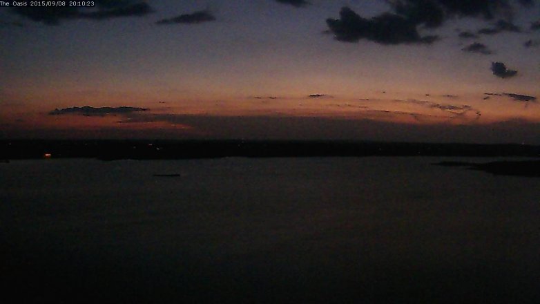 Lake Travis webcam, September 8, 2015 7:15 PM CT