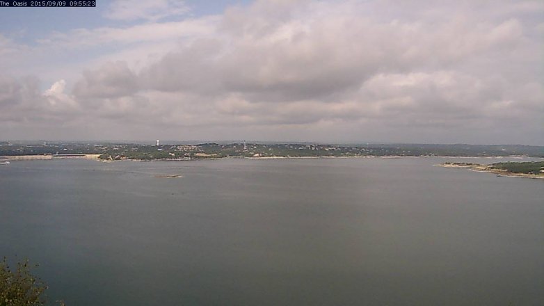 Lake Travis webcam, September 9, 2015 9:00 AM CT