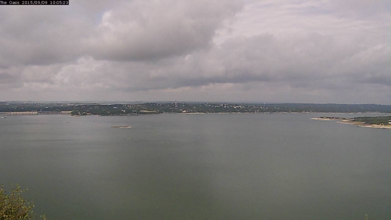 Lake Travis webcam, September 9, 2015 9:10 AM CT