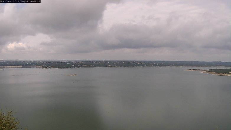 Lake Travis webcam, September 9, 2015 9:15 AM CT
