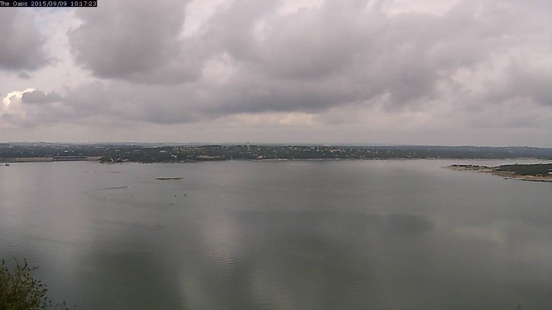 Lake Travis webcam, September 9, 2015 9:25 AM CT