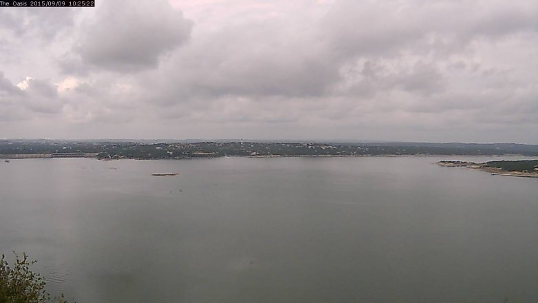 Lake Travis webcam, September 9, 2015 9:30 AM CT