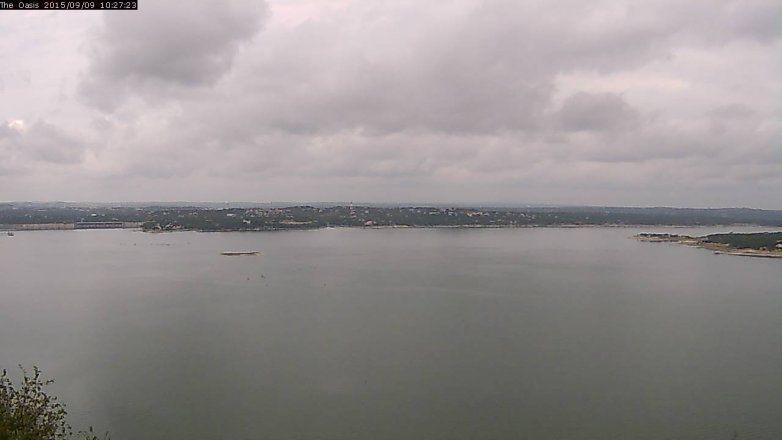 Lake Travis webcam, September 9, 2015 9:35 AM CT