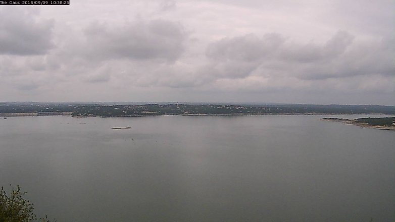 Lake Travis webcam, September 9, 2015 9:45 AM CT