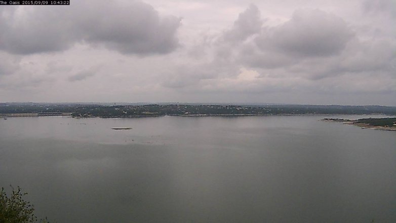 Lake Travis webcam, September 9, 2015 9:50 AM CT
