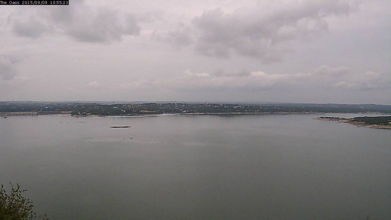Lake Travis webcam, September 9, 2015 10:00 AM CT