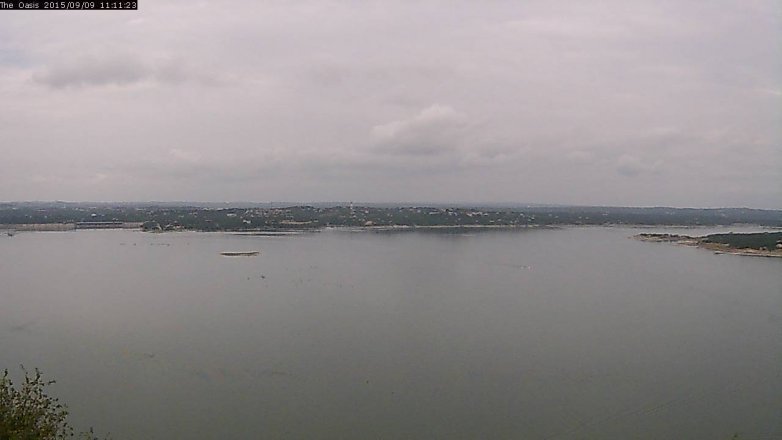 Lake Travis webcam, September 9, 2015 10:20 AM CT