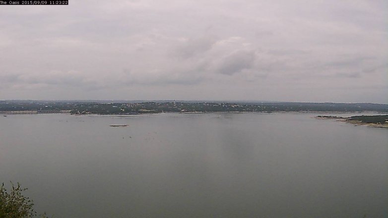 Lake Travis webcam, September 9, 2015 10:30 AM CT