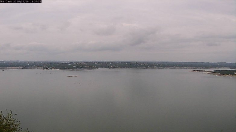 Lake Travis webcam, September 9, 2015 10:35 AM CT