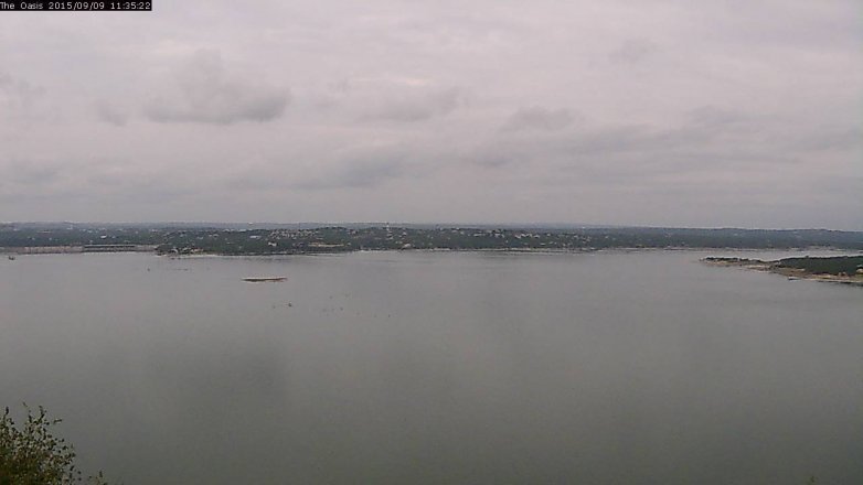 Lake Travis webcam, September 9, 2015 10:40 AM CT