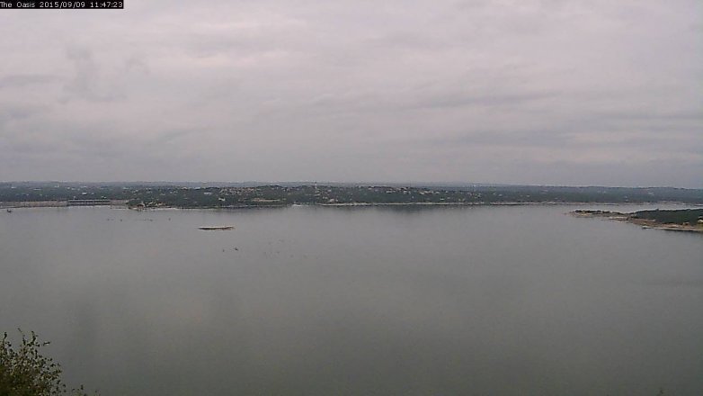 Lake Travis webcam, September 9, 2015 10:55 AM CT