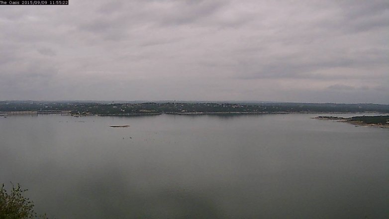 Lake Travis webcam, September 9, 2015 11:00 AM CT