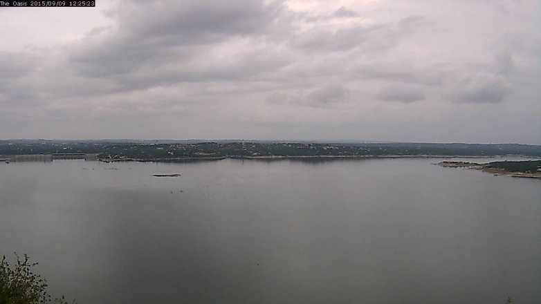 Lake Travis webcam, September 9, 2015 11:30 AM CT