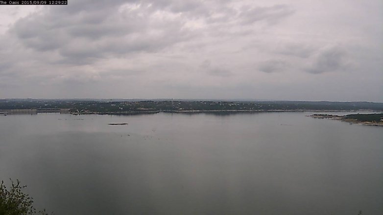 Lake Travis webcam, September 9, 2015 11:35 AM CT