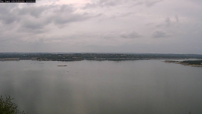 Lake Travis webcam, September 9, 2015 11:40 AM CT