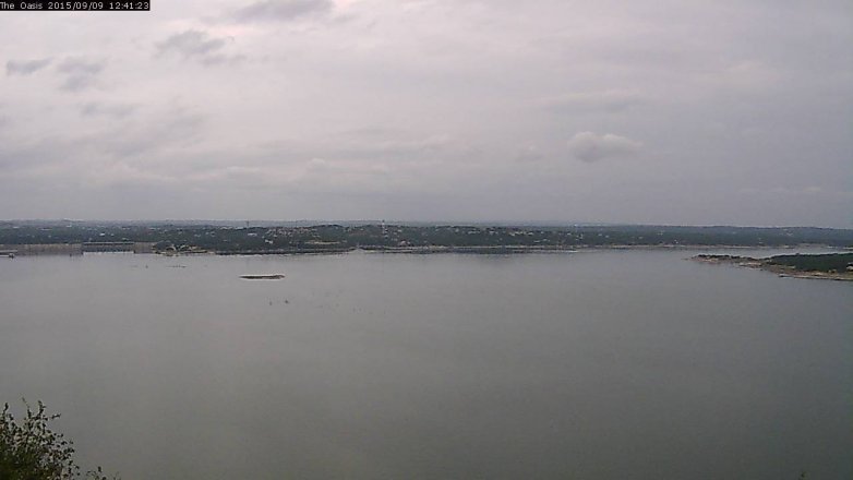 Lake Travis webcam, September 9, 2015 11:45 AM CT