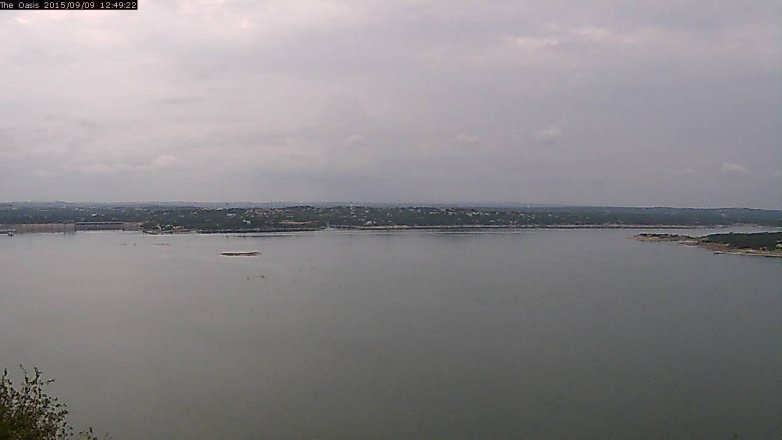 Lake Travis webcam, September 9, 2015 11:55 AM CT