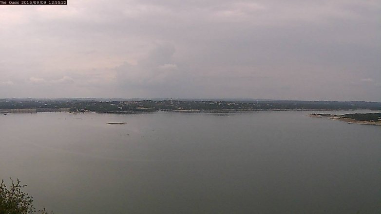 Lake Travis webcam, September 9, 2015 12:00 PM CT