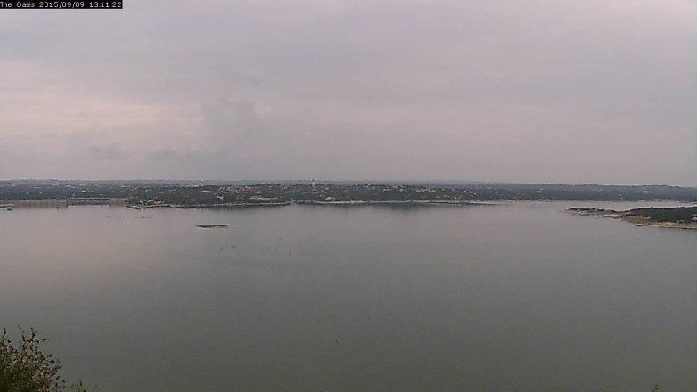 Lake Travis webcam, September 9, 2015 12:15 PM CT