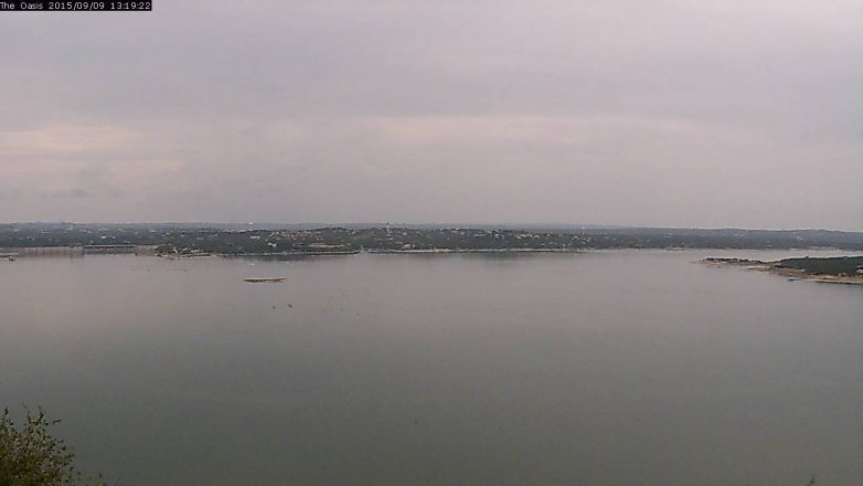 Lake Travis webcam, September 9, 2015 12:25 PM CT