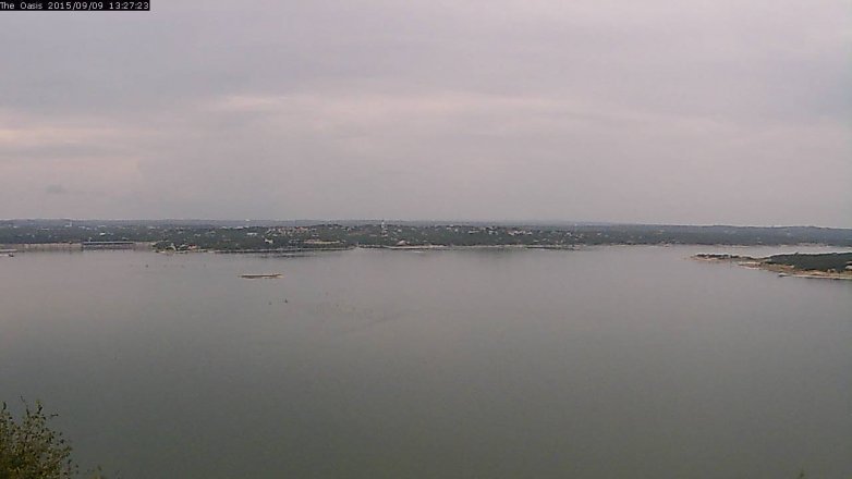 Lake Travis webcam, September 9, 2015 12:35 PM CT