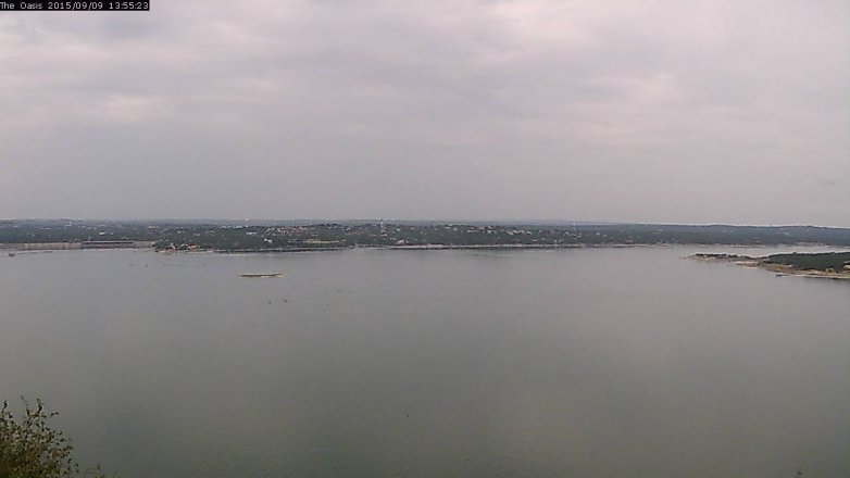 Lake Travis webcam, September 9, 2015 1:00 PM CT