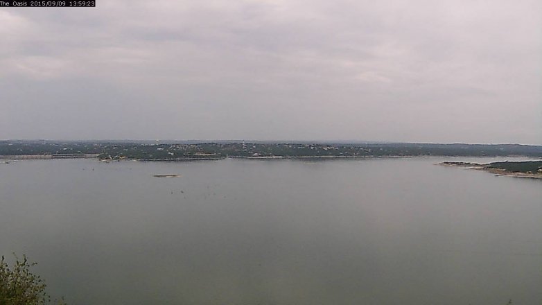 Lake Travis webcam, September 9, 2015 1:05 PM CT