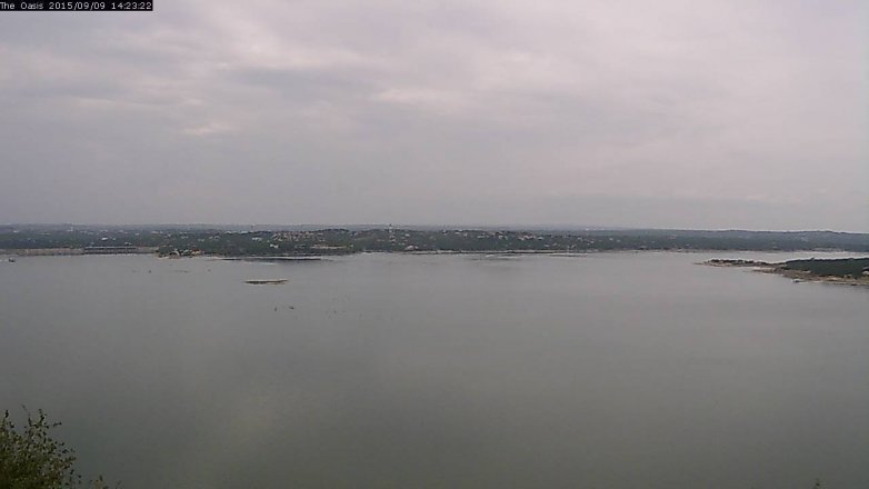 Lake Travis webcam, September 9, 2015 1:30 PM CT