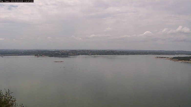 Lake Travis webcam, September 9, 2015 1:55 PM CT