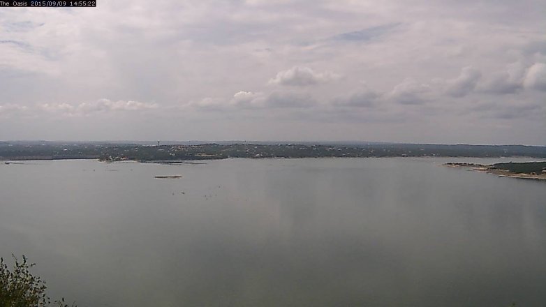 Lake Travis webcam, September 9, 2015 2:00 PM CT