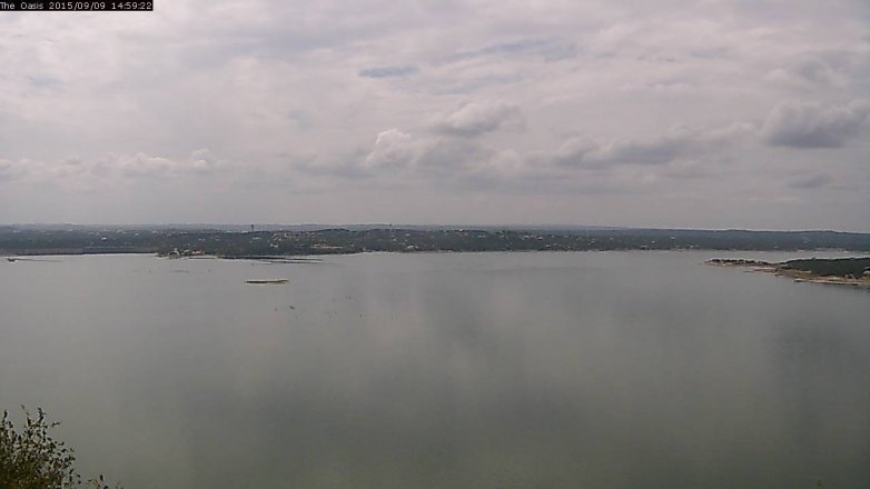 Lake Travis webcam, September 9, 2015 2:05 PM CT