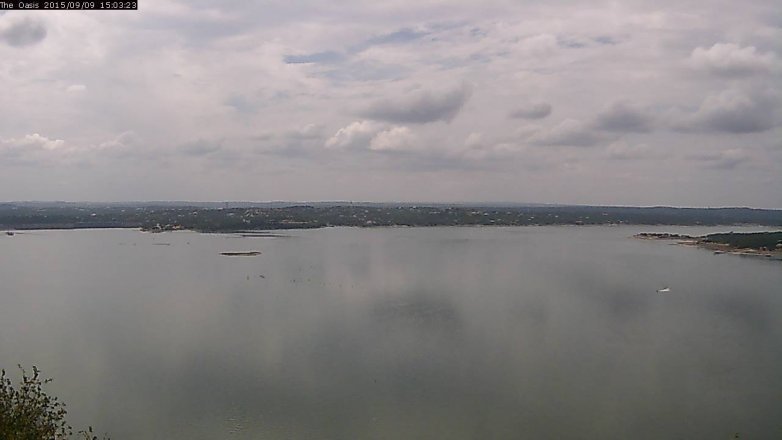 Lake Travis webcam, September 9, 2015 2:10 PM CT
