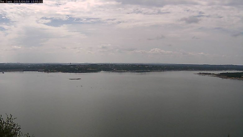 Lake Travis webcam, September 9, 2015 3:00 PM CT