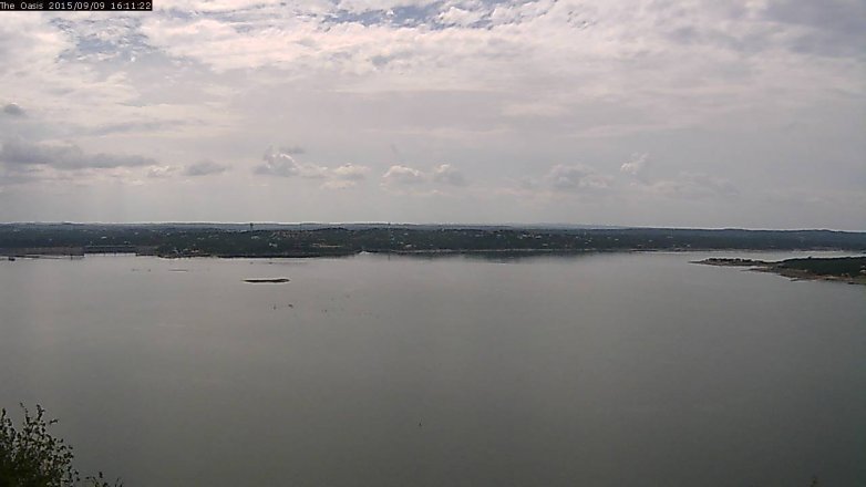 Lake Travis webcam, September 9, 2015 3:15 PM CT