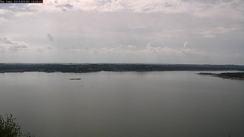 Lake Travis webcam, September 9, 2015 3:30 PM CT
