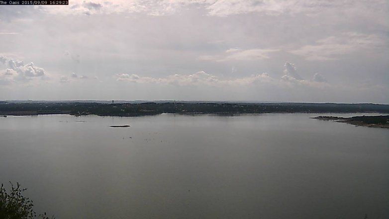 Lake Travis webcam, September 9, 2015 3:35 PM CT