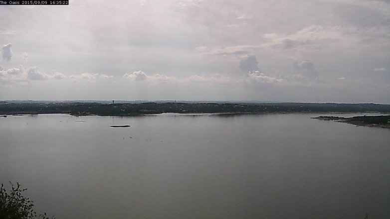 Lake Travis webcam, September 9, 2015 3:40 PM CT