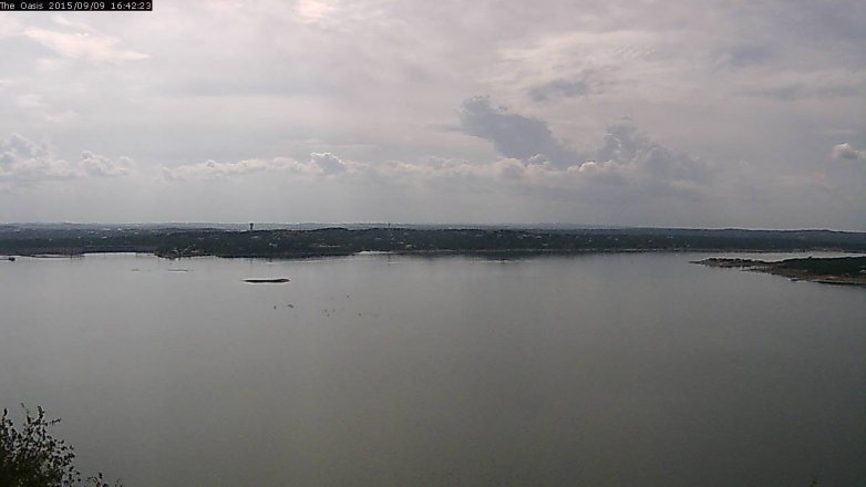 Lake Travis webcam, September 9, 2015 3:50 PM CT