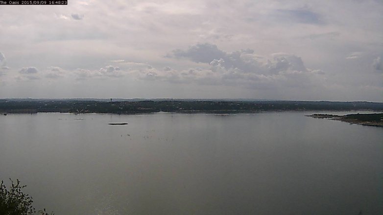 Lake Travis webcam, September 9, 2015 3:55 PM CT