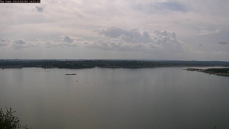 Lake Travis webcam, September 9, 2015 4:00 PM CT