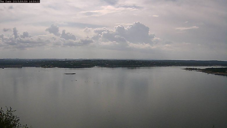 Lake Travis webcam, September 9, 2015 4:05 PM CT